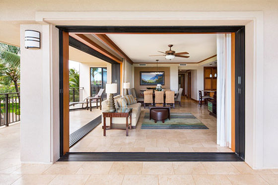 Satin Anodized Builders Warehouse Aluminium Sliding Doors With Glass Panels