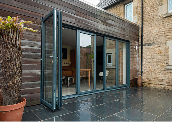Satin Anodized Builders Warehouse Aluminium Sliding Doors With Glass Panels